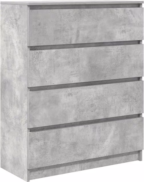 Credenza | Madia | Buffet da pranzo | Armadio da pranzo Grigio Cemento 80x35x99 cm in Legno Multistrato