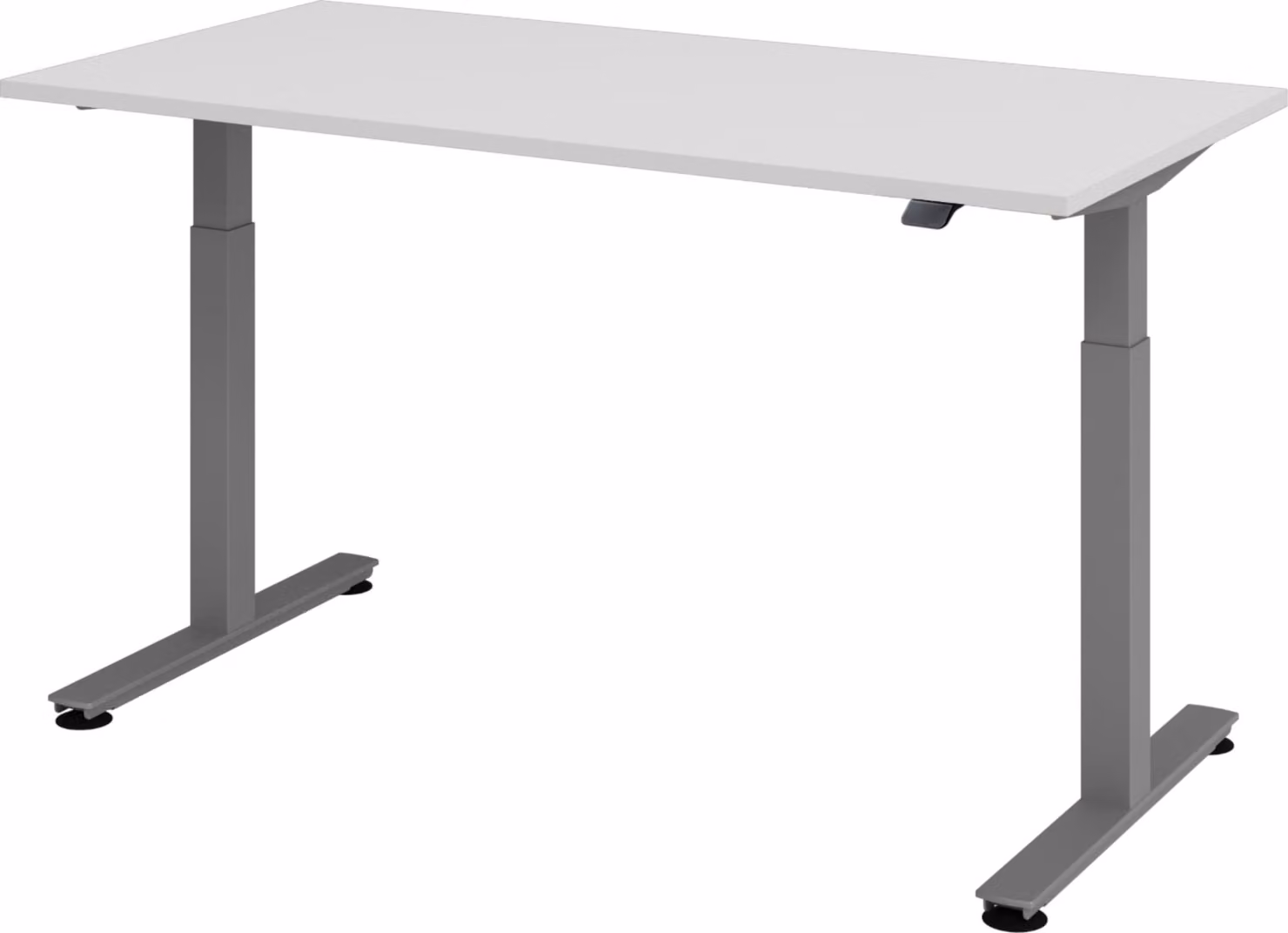 Scrivania elettrica bümö XMST - Dimensioni: 160 x 80 cm, struttura: grafite, decorazione: grigio