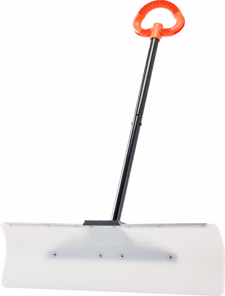 SucceBuy pala da neve, pala da neve da 76 cm con manico ergonomico, lama in plastica HDPE, rimuovi neve, spazzaneve, strumento portatile per lo sgombero della neve per vialetti e giardini