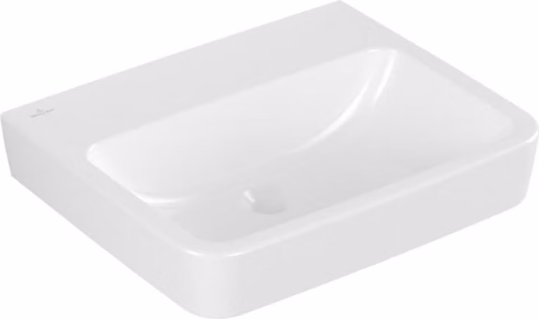 Villeroy & Boch O.novo - Lavabo da appoggio, 550x460 mm, senza sfioratore, senza foro per miscelatore, AntiBac, CeramicPlus, bianco alpino 4A41MFT2