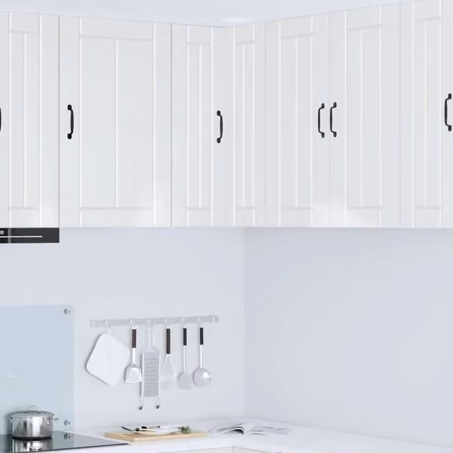 Armadio da cucina a muro vidaXL bianco lucido con ante scorrevoli L/P/H: 57 x 57 x 80 cm
