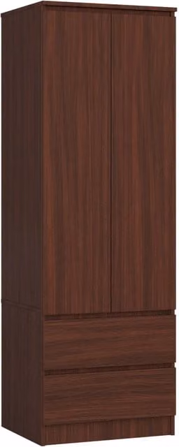 Armadio AKORD S60 Wengé 60 cm 2 ante 2 cassetti 60x51x180 cm