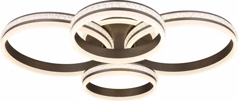 Plafoniera soggiorno dimmerabile Plafoniera LED cristalli cambio colore 67314-90