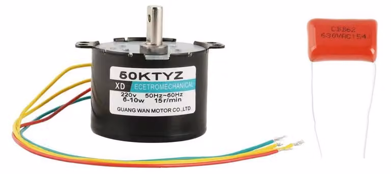 Motore sincrono, 5-50 giri/min, alimentazione AC 220 V, 15 giri/min, funzionamento silenzioso, coppia elevata