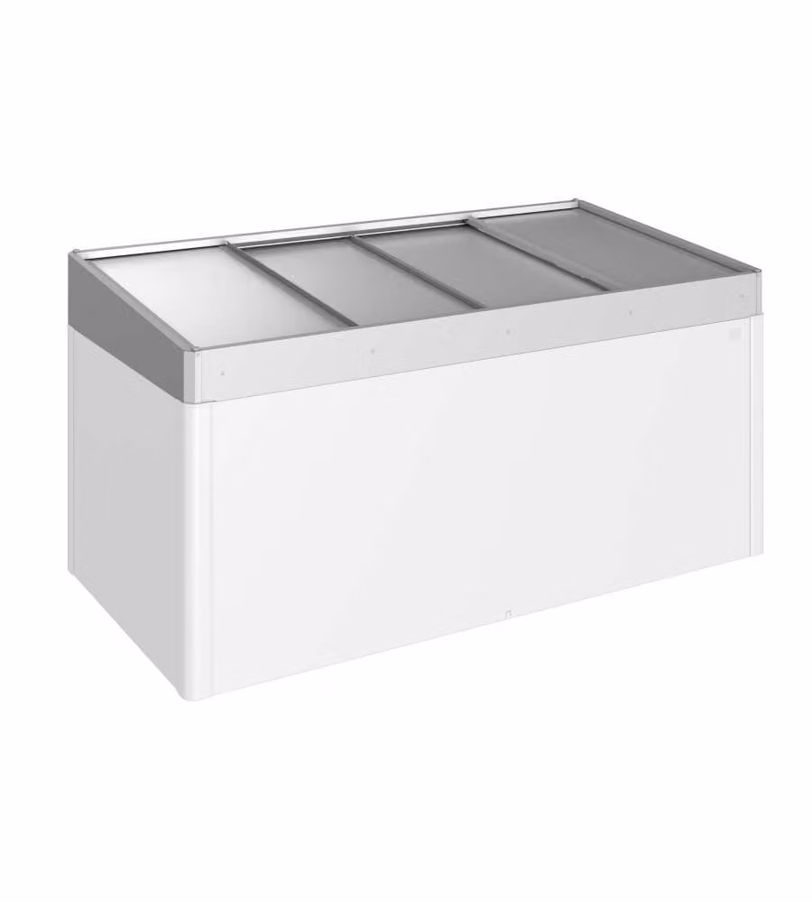 Rialzo per Aiuola rialzata 2x1 argento metallizzato