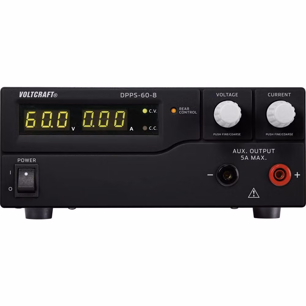 VOLTCRAFT Alimentatore da laboratorio, regolabile DPPS-60-8 1 - 60 V/DC 0 - 8 A 480 W USB programmabile Numero di uscite 1 x (DPPS-