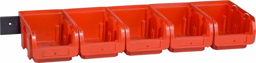 allit 457046 allit ProfiPlus >C< set di contenitori aperti 2/6, rosso