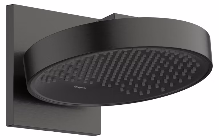 Rubinetto da parete, portata di 250 mm, un getto, finitura nero spazzolato, montaggio a parete