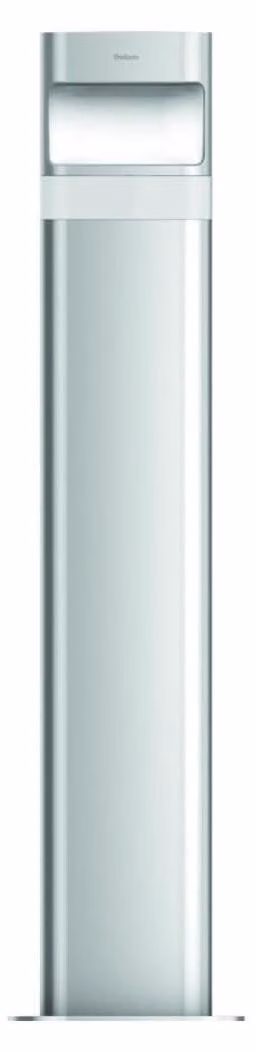 Lampada da terra a LED, 8,5 W, 3000 K, luce calda, grado di protezione IP55, angolo di illuminazione 180°, raggio di illuminazione 12 metri, da fissare a pavimento