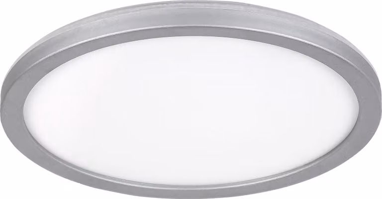 Plafond bagno 28 cm LED 15W argento rotondo Lambert 3358 Rabalux