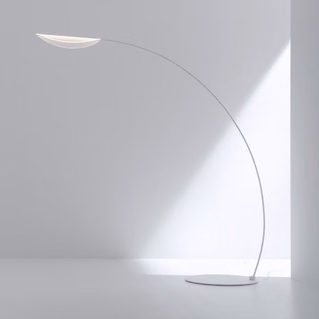 Stilnovo Diphy Piantana LED dimmabile bianca e trasparente