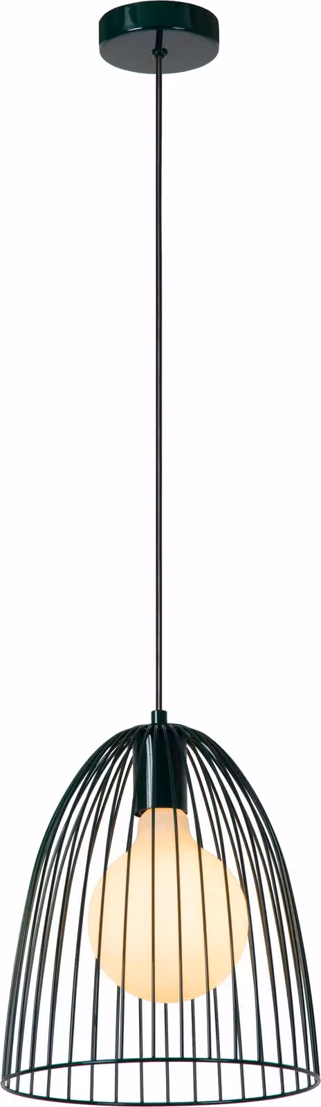 Lampada a sospensione MACARONS, verde, 1xE27x40W, metallo, dimensioni: 163x24,5x24,5 cm, grado di protezione IP20, Lucide