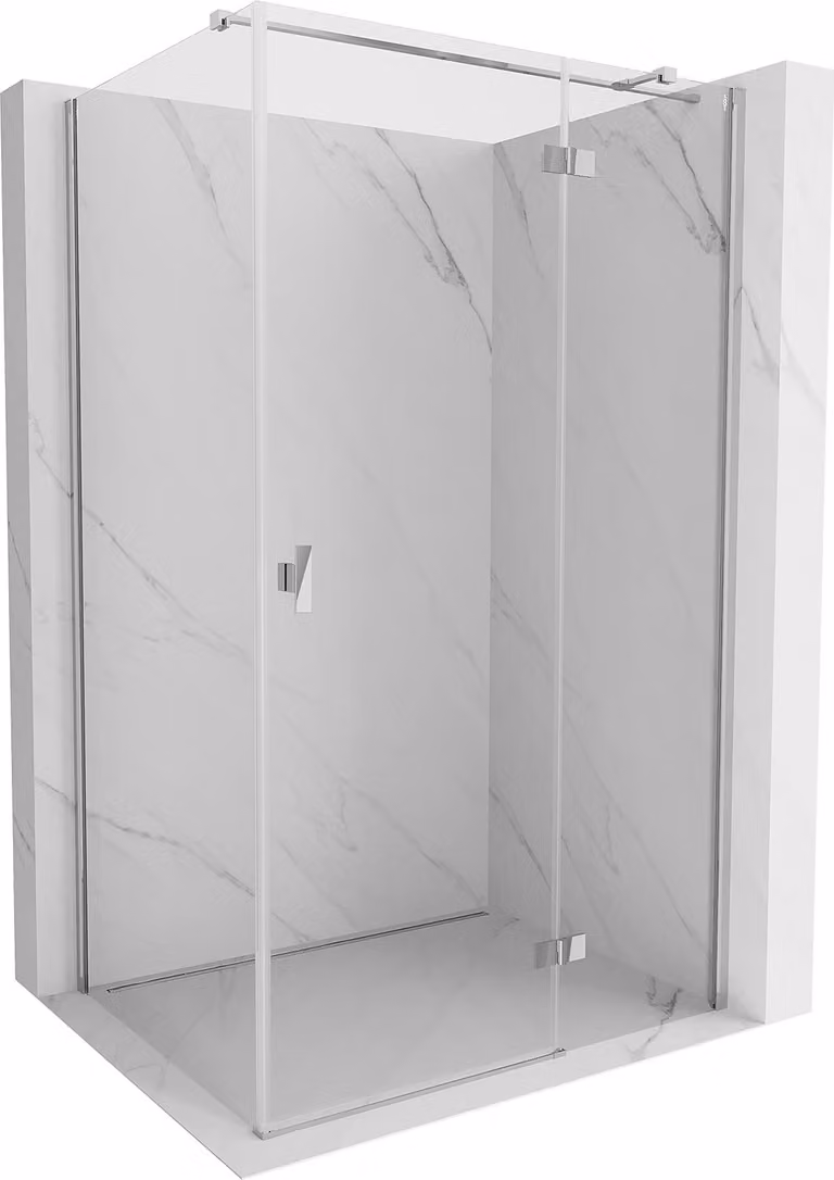 Mexen Mist-H T cabina doccia battente destra 75 x 85 cm, trasparente, cromo - 8A5T-075-085-01-00-P