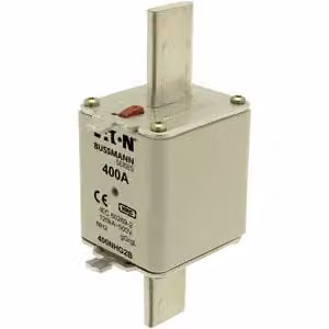 Inserto fusibile Eaton, bassa tensione, 400 A, CA 500 V, 120 kA, NH2, gL/gG, IEC, doppio indicatore di stato, linguetta di presa sotto tensione 400NHG2B