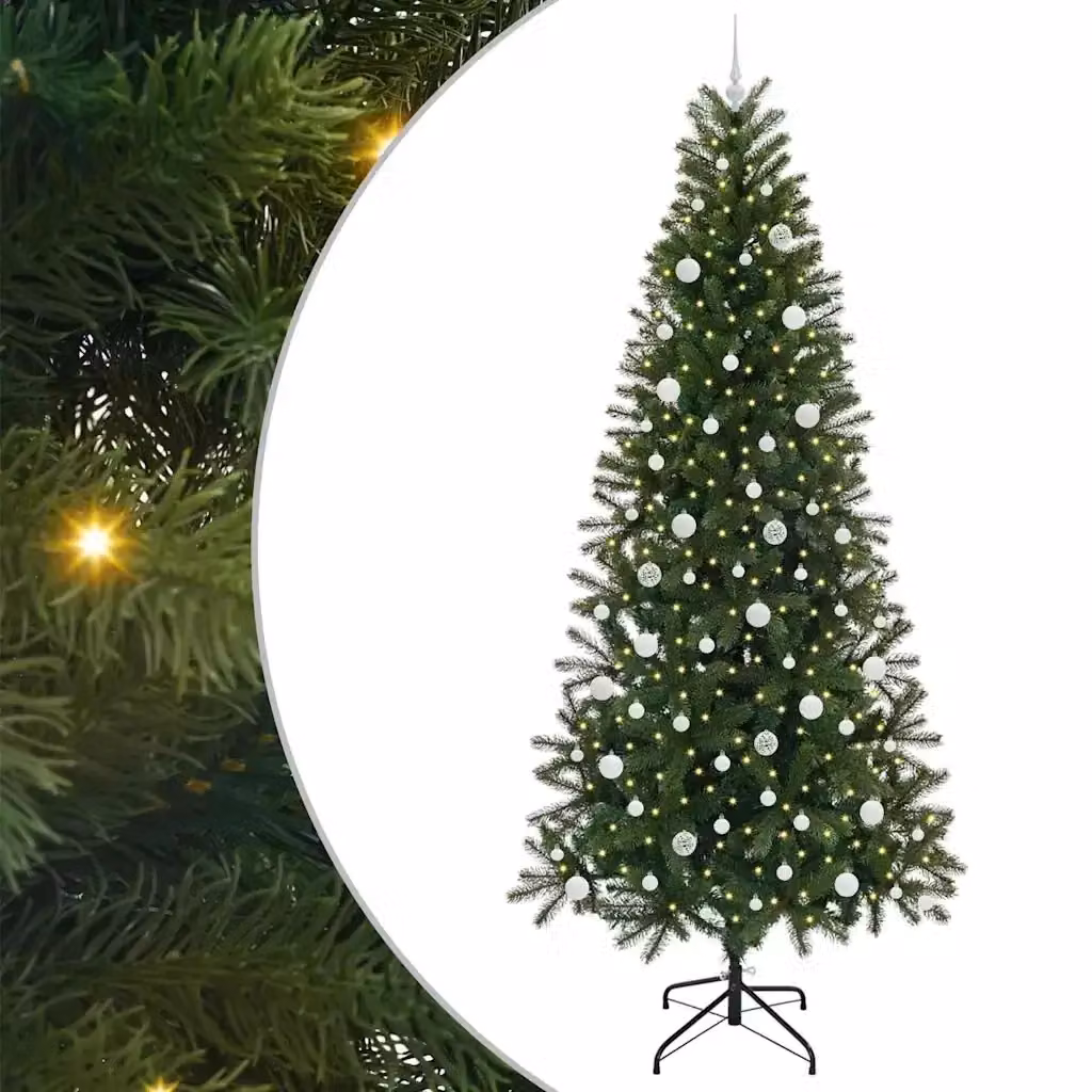 Albero di Natale artificiale verde vidaXL in plastica, Altezza: 240 cm – 2