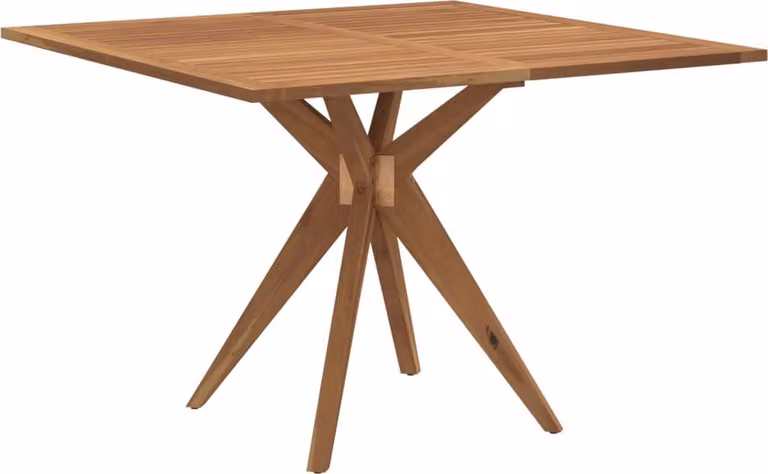 Tavolo da Giardino Quadrato 110x110x75 cm Legno Massello Acacia