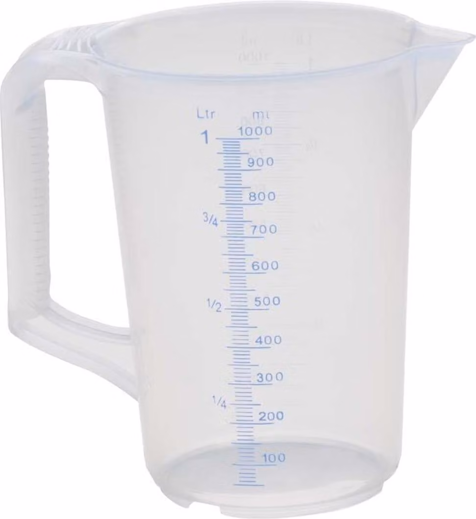 hünersdorff caraffa dosatrice 1000 ml polipropilene trasparente - 936000