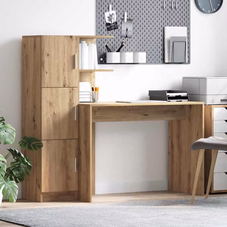 Maison Exclusive - Scrivania 2 pcs Rovere artigianale