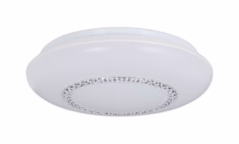 Plafoniera Näve LED "Pilsen" - Materiale: metallo, plastica, acrilico - Colore: bianco, trasparente; 1262323