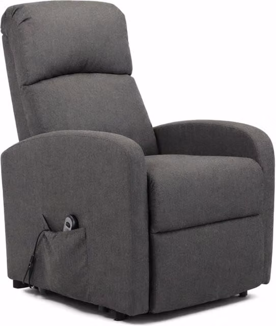 Poltrona Relax Elettrica Con Alzapersona Reclinabile 135° Schienale Ergonomico E Telecomando Poltrona TV Comfort per Anziani Soggiorno 65 x 85 x 105 cm Grigio