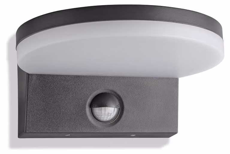 Lampada da parete esterna a LED con sensore, 15W, 1300 lumen, luce bianca fredda, grado di protezione IP65