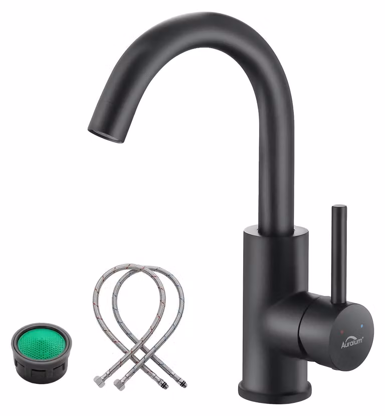 Miscelatore per lavello, altezza totale 260 mm, altezza del beccuccio 187 mm, montaggio a incasso, monocomando, cartuccia in Vetroceramica