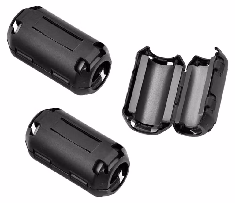 Anello ferromagnetico a clip – Soppressione del rumore ad alta frequenza – Diametro interno di 13 mm (confezione da 3 pezzi)