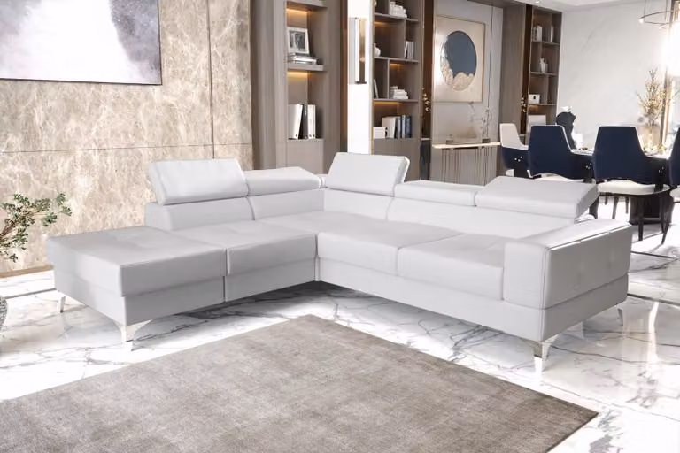 Ecksofa L-Form Sofa Wohnlandschaft Polster Multifunktion Design Modern Textil