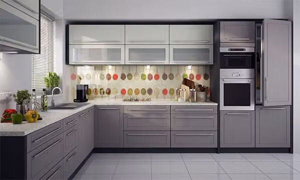 Mobile cucina a L 240x370cm lava / vaniglia - beige Nuovo