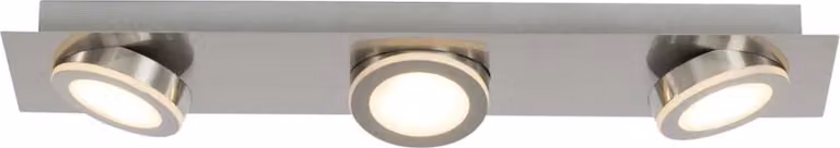 BRILLIANT Lampe Champion Plafoniera LED 3flg ferro | 3x 5W LED integrati, (400lm, 3000K) | Dimmerabile in 3 fasi tramite interruttore a parete