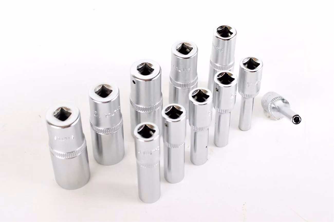 SALTUS Set di chiavi a bussola da 1/4" 3-14 mm a doppio esagono 11 pezzi lunghi