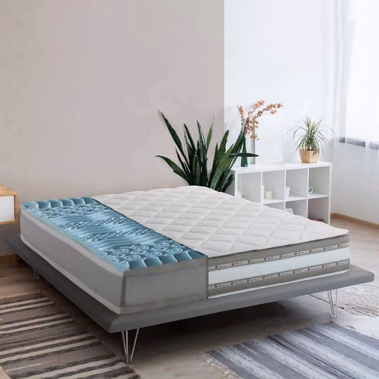 Talamo Italia Materasso Matrimoniale Amega 180x200x27h cm Bianco, Sfoderabile Misura Rete Compatibile 180x200 cm  Italy