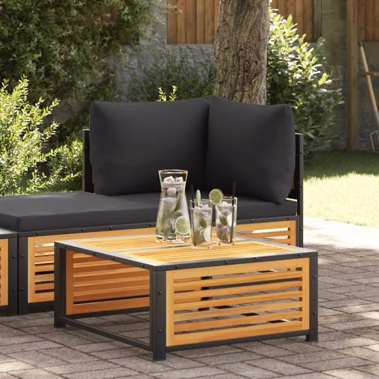 Maison Exclusive - Tavolo da giardino 68x68x30 cm, in legno massello di acacia