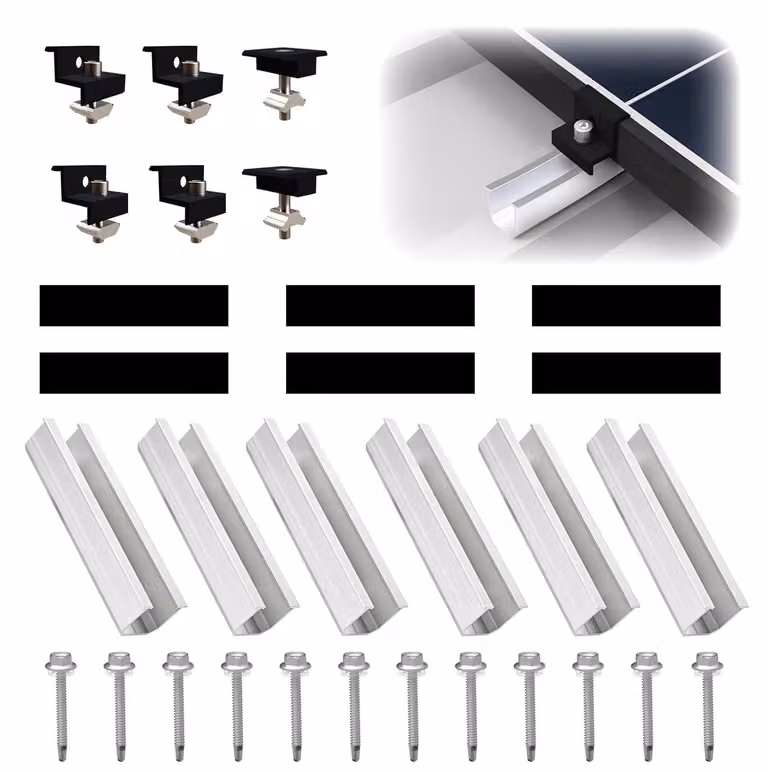Solidchoice - Kit di montaggio per 2 pannelli solari