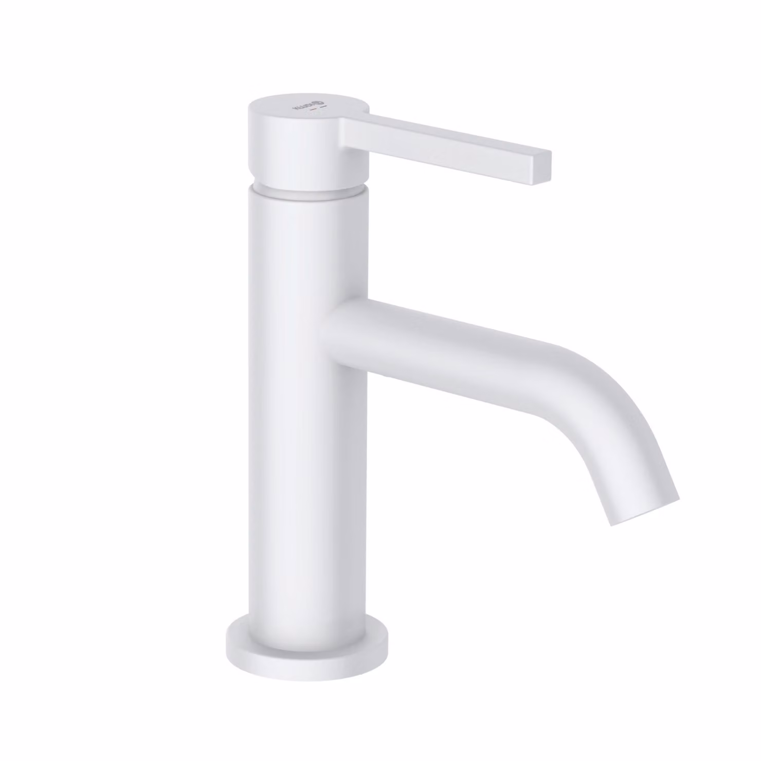 KLUDI NOVA FONTE PURA Mitigeur monocommandé pour lavabo, montage monotrou, hauteur de bec 75mm, garniture d'écoulement PUSH-OPEN, 202665315, 202665315