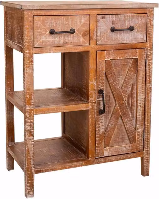 Mobile da ingresso in legno marrone 67x37x82h