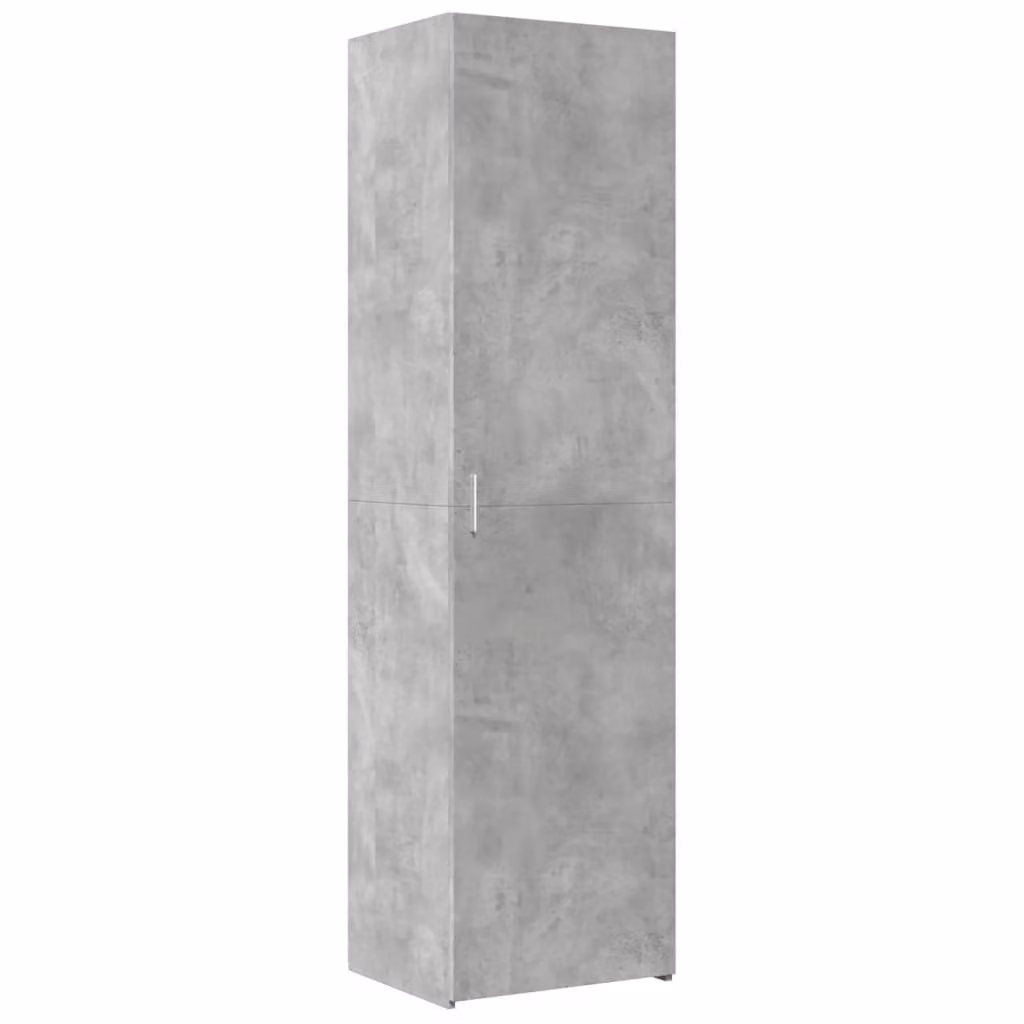 Credenza Grigio Cemento 50x42,5x185 cm in Legno Ingegnerizzato