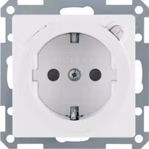 BERKER GMBH BER SCHUKO presa di corrente w FI- 47086089 Interruttore automatico Berker Q.1 bianco polare,