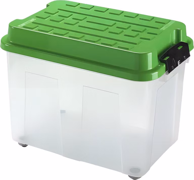 Cassetta con coperchio 75l Kubrik con ruote