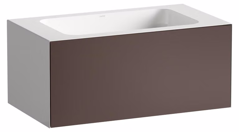 LAUFEN FOLIO Plan de toilette, mural, rectangulaire, 1 tiroir, sans trou pour robinetterie, sans trop-plein, 804x450x350mm, H580FO35231121, H580FO35231121