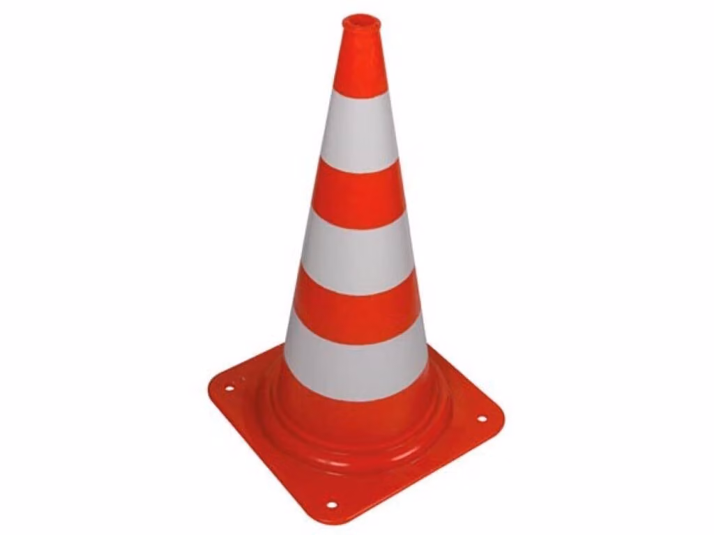 Cono Rosso/Bianco - 75 Cm