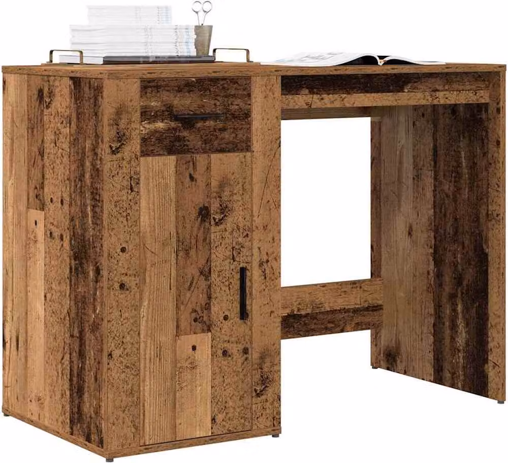 Maison Exclusive - Scrivania effetto legno antico 100x49x75 cm Materiale ligneo