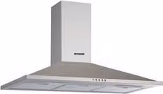 Cappa da parete Silverline in acciaio inox color argento L: 89,8 cm, P: 45 cm, H: 90,2 cm