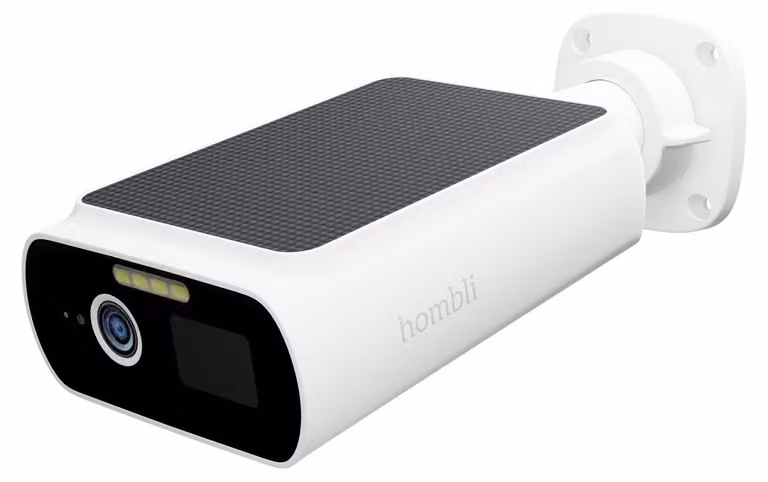 Hombli HBZC-0109, telecamera di sicurezza IP, per esterni, con cavo, 2400 MHz, da parete, bianca
