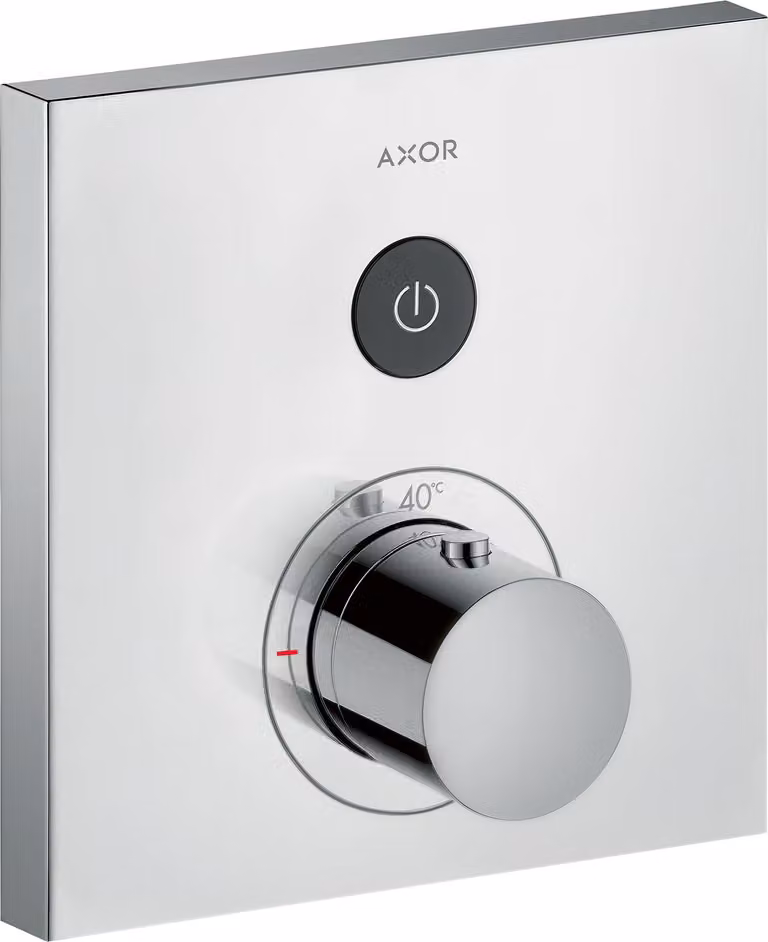 hansgrohe AXOR Starck ShowerSelect Thermostat carré à encastrer pour 1 consommateur, 36714800, 36714800