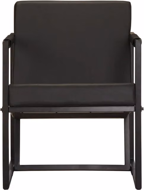 Poltrona relax reclinabile vidaXL in vera pelle nera con struttura in metallo e braccioli – 1