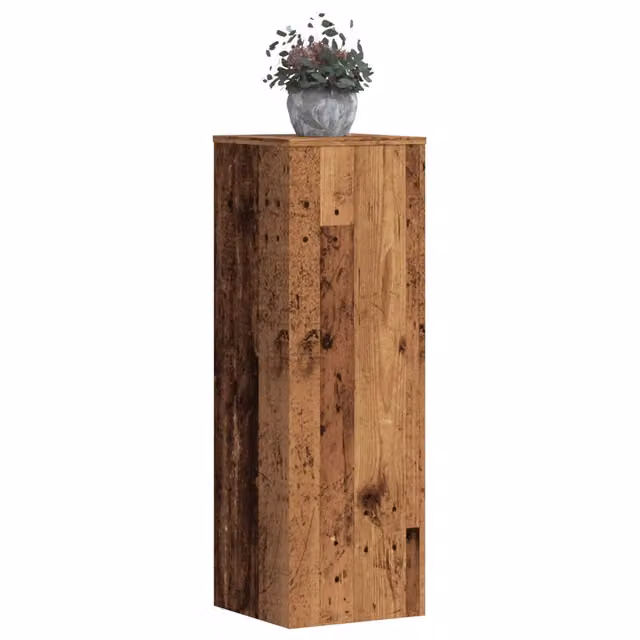 Set di 2 supporti per piante da interno vidaXL in legno color marrone H: 100 cm x L: 33 cm x P: 33 cm – 1