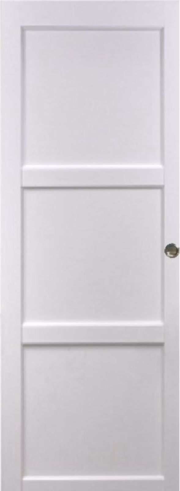 Porta scorrevole Korya bianca a 3 ante H204 x L93 cm, conchiglie GD MENUISERIES
