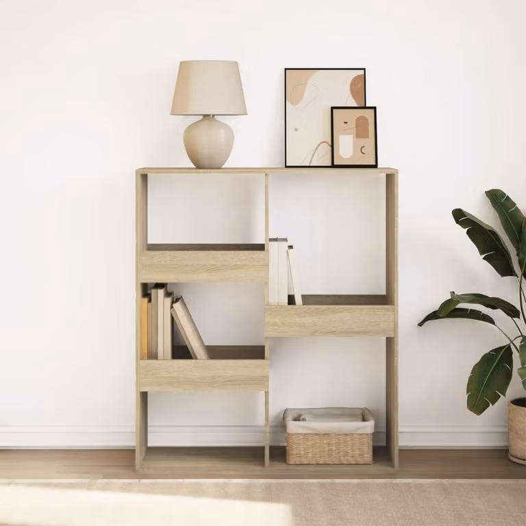 Libreria/Divisorio vidaXL in Rovere Sonoma, L 100 cm x P 33 cm x H 115 cm