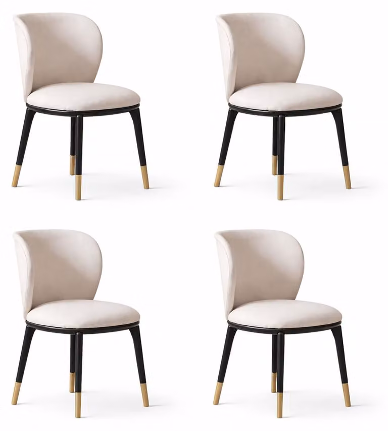 Set di sedie bianche. Sedia da pranzo. Sedia in legno. Sedia per sala da pranzo e cucina